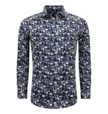 LF Herrenbluse mit langen Ärmeln – Freizeithemd Herren – Blau LF Herrenbluse mit langen Ärmeln – Freizeithemd Herren – Blau