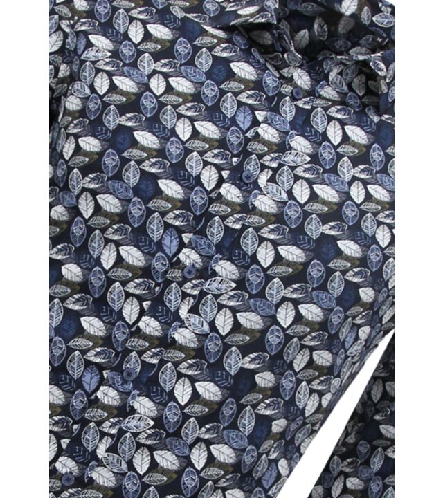 LF Herrenbluse mit langen Ärmeln – Freizeithemd Herren – Blau