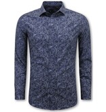 LF Slim-Fit-Hemd für Herren – Langarmbluse – Grau