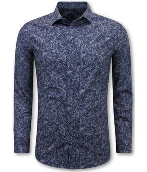 LF Slim-Fit-Hemd für Herren – Langarmbluse – Grau