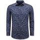 Slim-Fit-Hemd für Herren – Langarmbluse – Grau