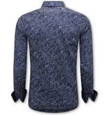 LF Slim-Fit-Hemd für Herren – Langarmbluse – Grau