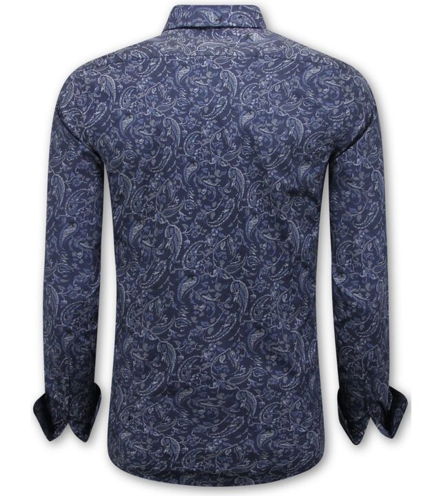 LF Slim-Fit-Hemd für Herren – Langarmbluse – Grau