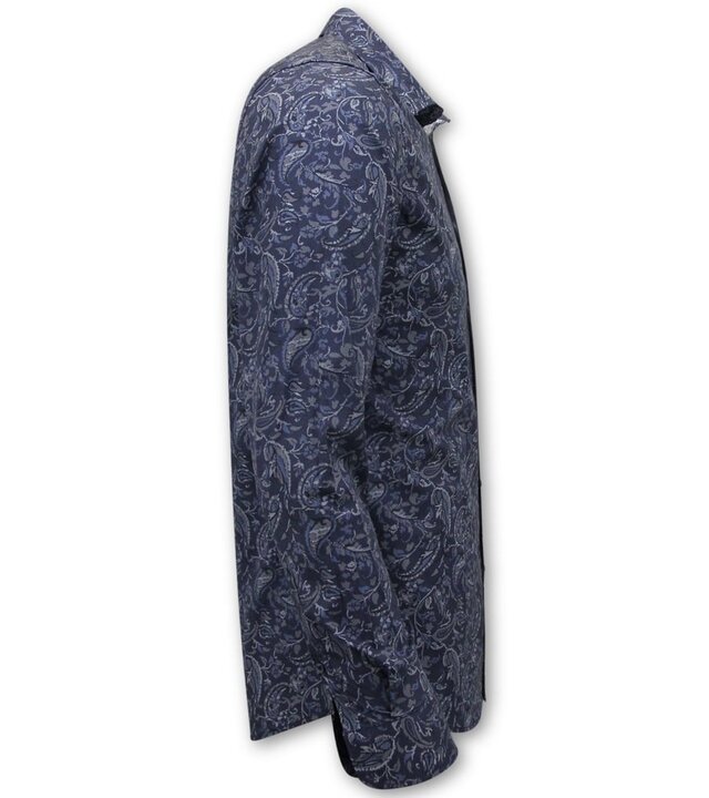 LF Slim-Fit-Hemd für Herren – Langarmbluse – Grau