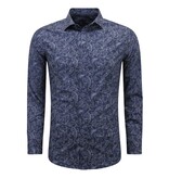 LF Slim-Fit-Hemd für Herren – Langarmbluse – Grau