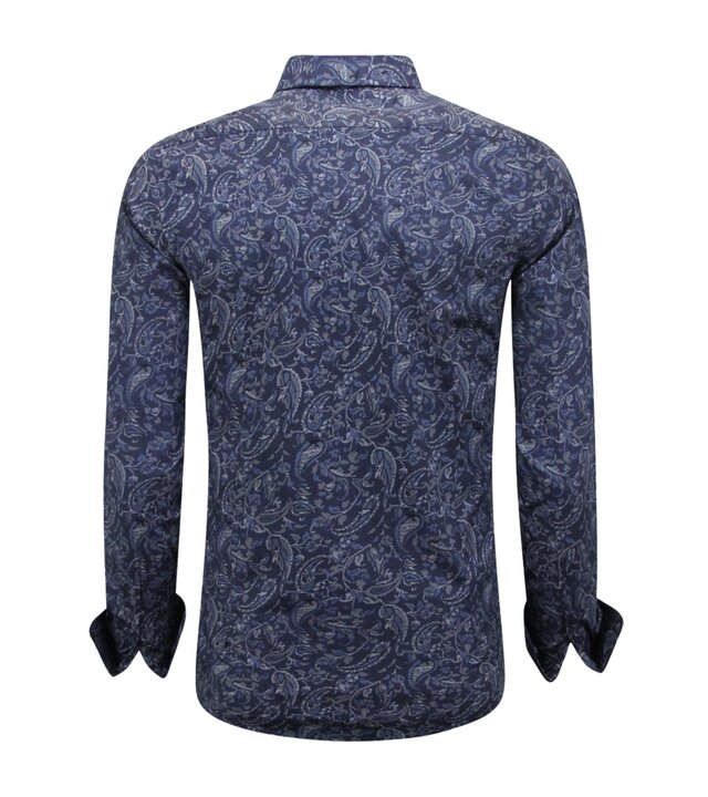 LF Slim-Fit-Hemd für Herren – Langarmbluse – Grau
