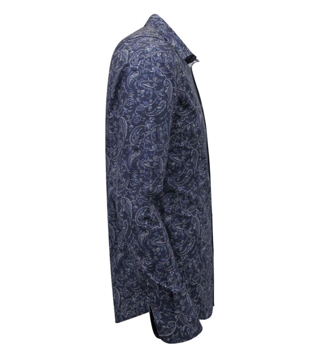 LF Slim-Fit-Hemd für Herren – Langarmbluse – Grau