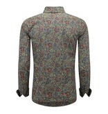 LF Hemden Herren Langarm - Bluse Herren Slim Fit - Grün