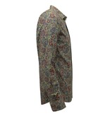 LF Hemden Herren Langarm - Bluse Herren Slim Fit - Grün
