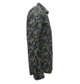 LF Hemden für Herren – Herrenbluse mit langen Ärmeln – Grün