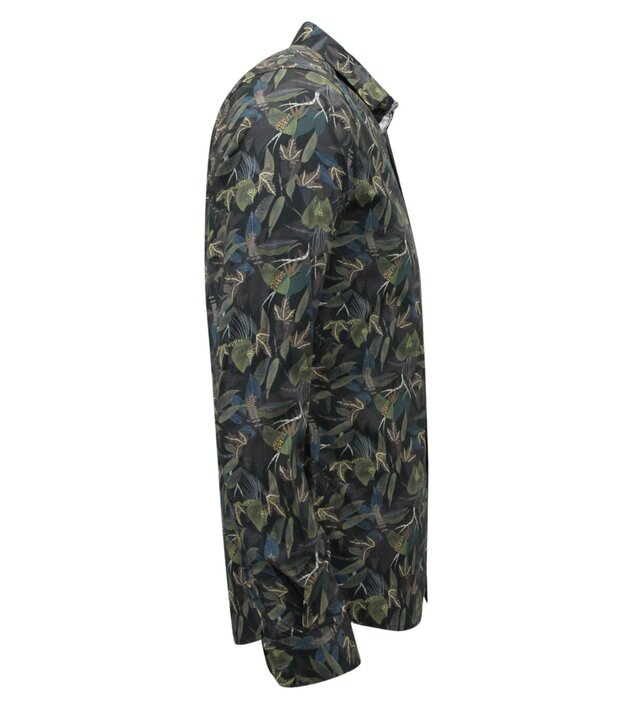 LF Hemden für Herren – Herrenbluse mit langen Ärmeln – Grün