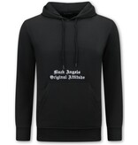 Top Star Herren-Kapuzenpullover in Übergröße – Black Angels – 3181 – Schwarz