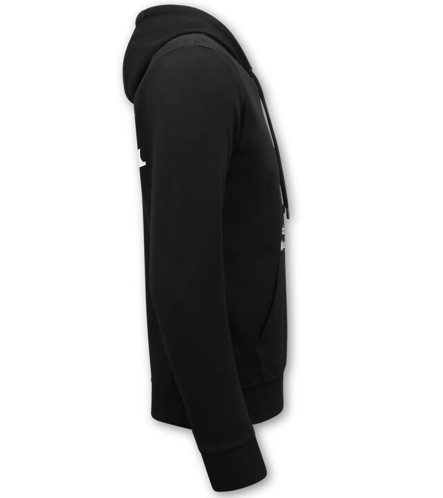 Top Star Herren-Kapuzenpullover in Übergröße – Black Angels – 3181 – Schwarz