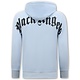 Hoodies Herren Übergroße - Black Angels -3181- Blau