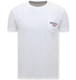 LF Herren-T-Shirt Weiß mit Rundhalsausschnitt