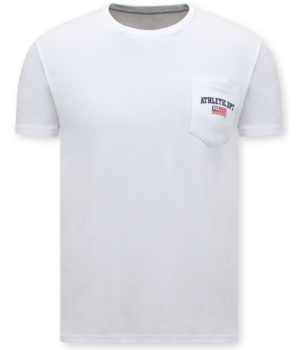 LF Herren-T-Shirt Weiß mit Rundhalsausschnitt