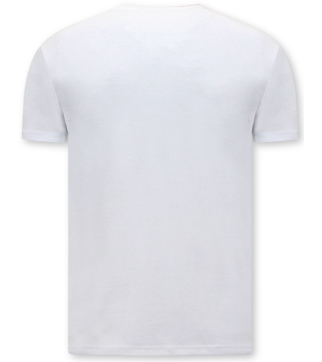LF Herren-T-Shirt Weiß mit Rundhalsausschnitt