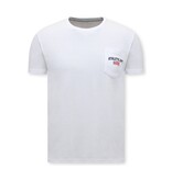 LF Herren-T-Shirt Weiß mit Rundhalsausschnitt
