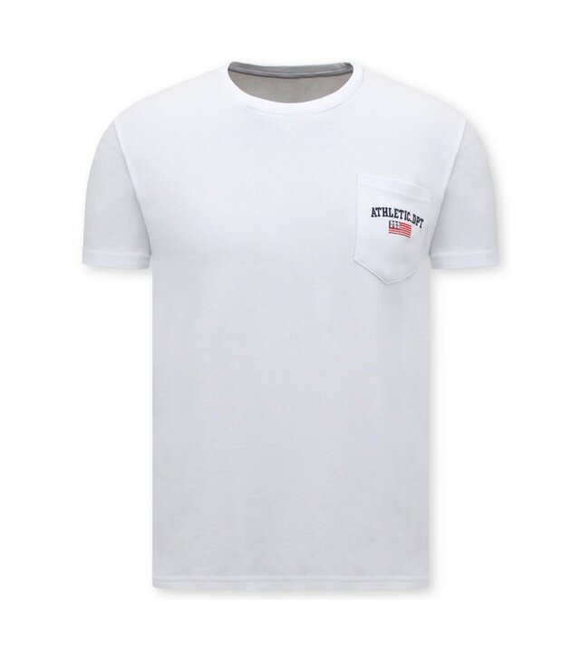 LF Herren-T-Shirt Weiß mit Rundhalsausschnitt