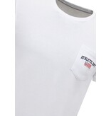 LF Herren-T-Shirt Weiß mit Rundhalsausschnitt