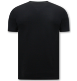 LF Schwarze T-Shirts für Herren – Rundhalsausschnitt