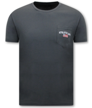 LF T-Shirt Herren - Rundhalsausschnitt - Grau