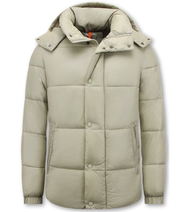 LF Pufferjacke – Winter-Kapuzenjacken für Herren – 8055 – Beige