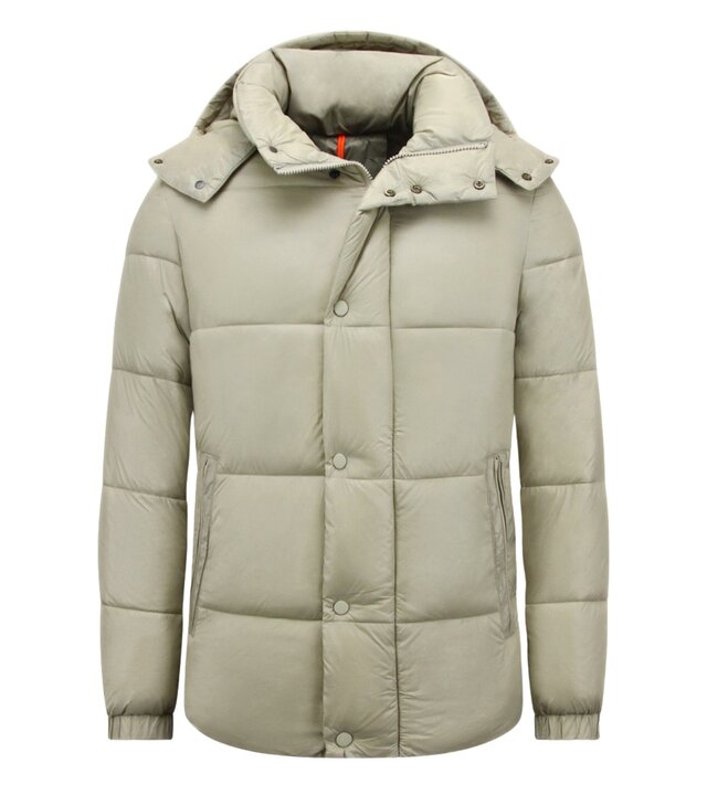 LF Pufferjacke – Winter-Kapuzenjacken für Herren – 8055 – Beige