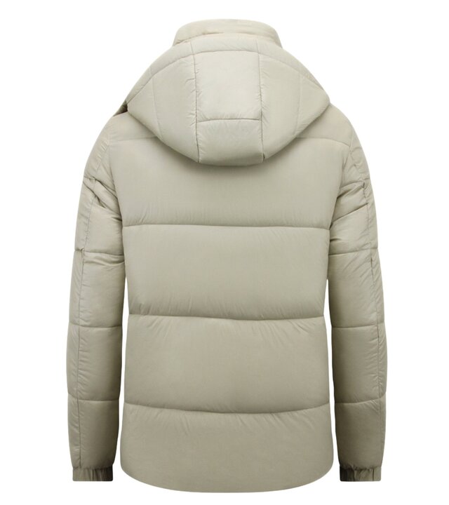 LF Pufferjacke – Winter-Kapuzenjacken für Herren – 8055 – Beige