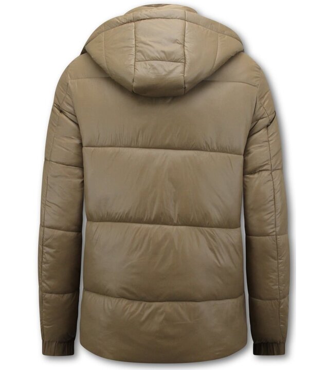 LF Warme Winterjacke Herren – Pufferjacke Herren – Wattierte Jacke – 8055 – Braun