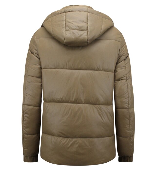 LF Warme Winterjacke Herren – Pufferjacke Herren – Wattierte Jacke – 8055 – Braun