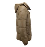 LF Warme Winterjacke Herren – Pufferjacke Herren – Wattierte Jacke – 8055 – Braun