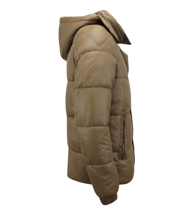 LF Warme Winterjacke Herren – Pufferjacke Herren – Wattierte Jacke – 8055 – Braun