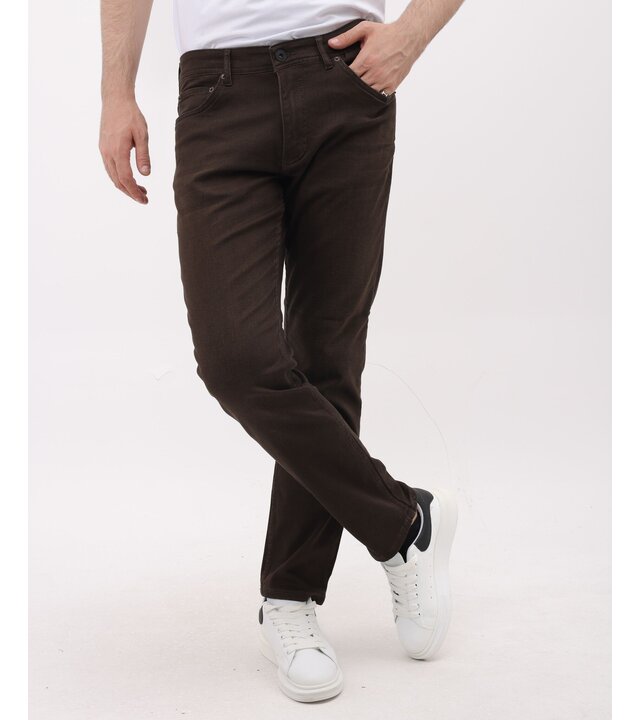 Mario Morato Regular Stretch Jeans – Herrenjeans – MM-R-03 – Braun