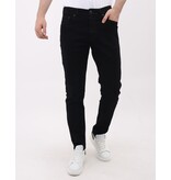 Mario Morato Ordentliche schwarze Herrenjeans – Regular Fit Stretch – MM-R-01 – Schwarz
