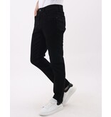 Mario Morato Ordentliche schwarze Herrenjeans – Regular Fit Stretch – MM-R-01 – Schwarz