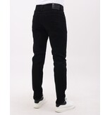 Mario Morato Ordentliche schwarze Herrenjeans – Regular Fit Stretch – MM-R-01 – Schwarz