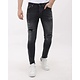 Herrenjeans Slim Fit Jeans mit Farbspritzern – MM-S-114 – Grau