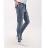 Mario Morato Sim Fit Stretch Jeans Herren mit Rissen – MM-S-104 – Blau