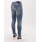 Mario Morato Sim Fit Stretch Jeans Herren mit Rissen – MM-S-104 – Blau