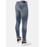 Mario Morato Sim Fit Stretch Jeans Herren mit Rissen – MM-S-104 – Blau