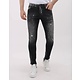 Zerrissene Jeans für Herren, schmale Passform mit Stretch – MM-S-111 – Grau