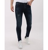 Mario Morato Herrenjeans Slim Fit Stretch mit Rissen – MM-S-107 – Blau
