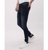 Mario Morato Herrenjeans Slim Fit Stretch mit Rissen – MM-S-107 – Blau