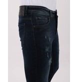 Mario Morato Herrenjeans Slim Fit Stretch mit Rissen – MM-S-107 – Blau