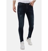 Mario Morato Herrenjeans Slim Fit Stretch mit Rissen – MM-S-107 – Blau