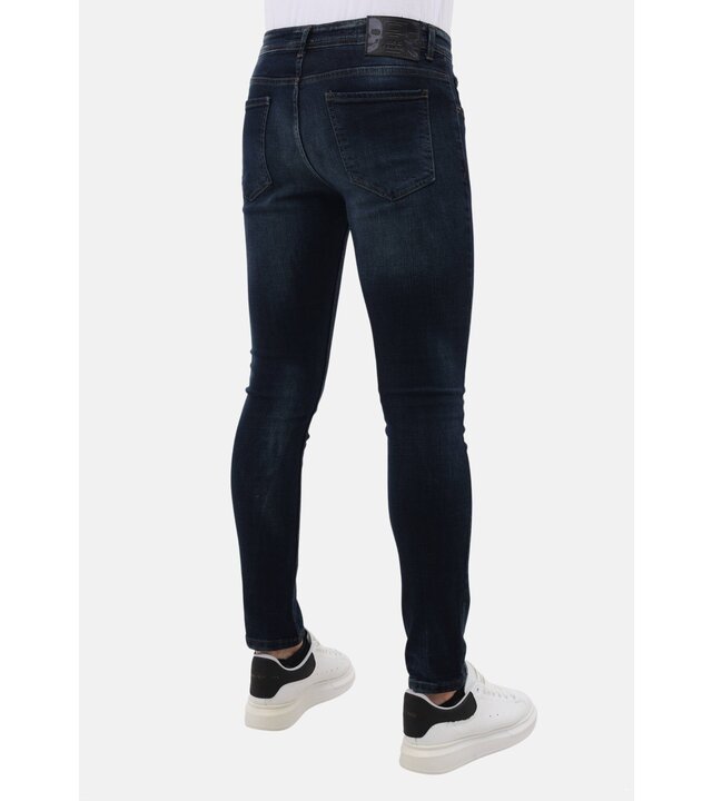 Mario Morato Herrenjeans Slim Fit Stretch mit Rissen – MM-S-107 – Blau