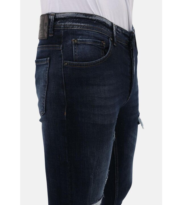 Mario Morato Stretchjeans Slim Fit mit Rissen – MM-S-112 – Blau