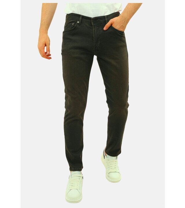 Mario Morato Jeans Herren Regular Fit - Herren Jeans Stretch - MMR-16 - Grün