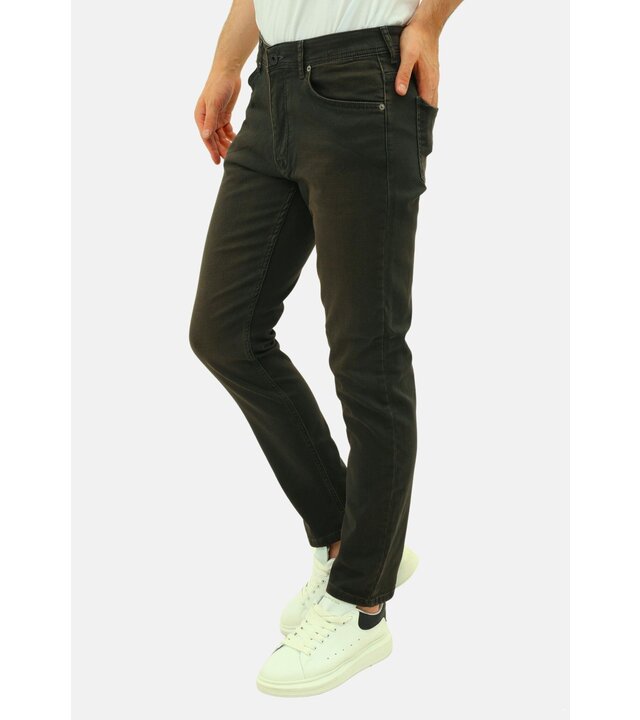 Mario Morato Jeans Herren Regular Fit - Herren Jeans Stretch - MMR-16 - Grün
